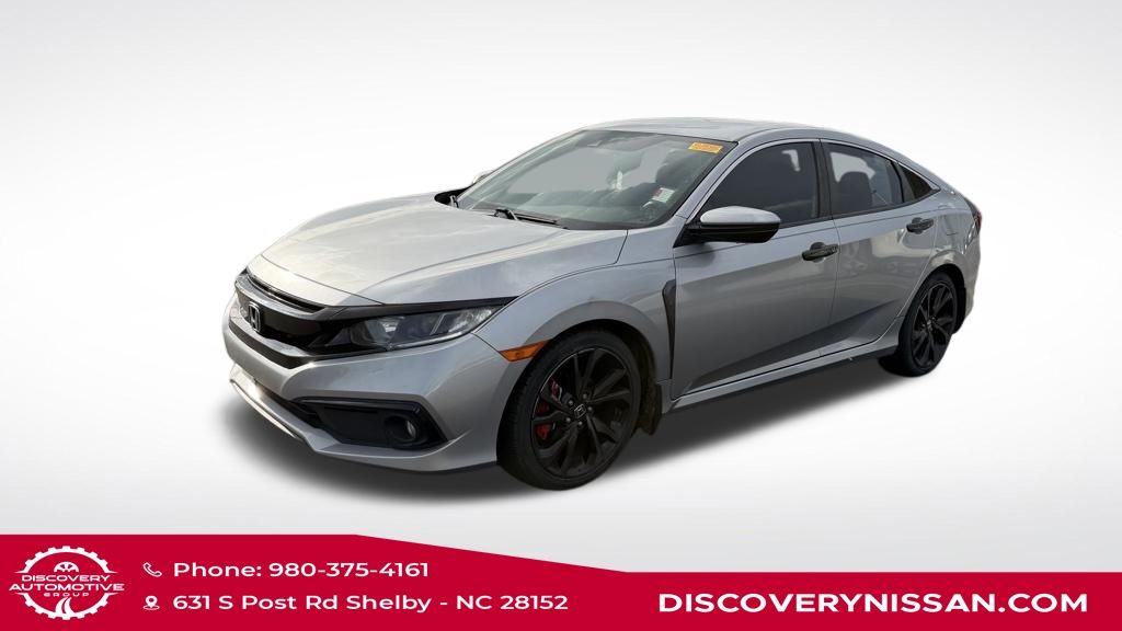 Lunar Silver Metallic 2020 Honda Civic Sport Sedan FWD Sedan Front-Wheel Drive Continuously Variable Transmission