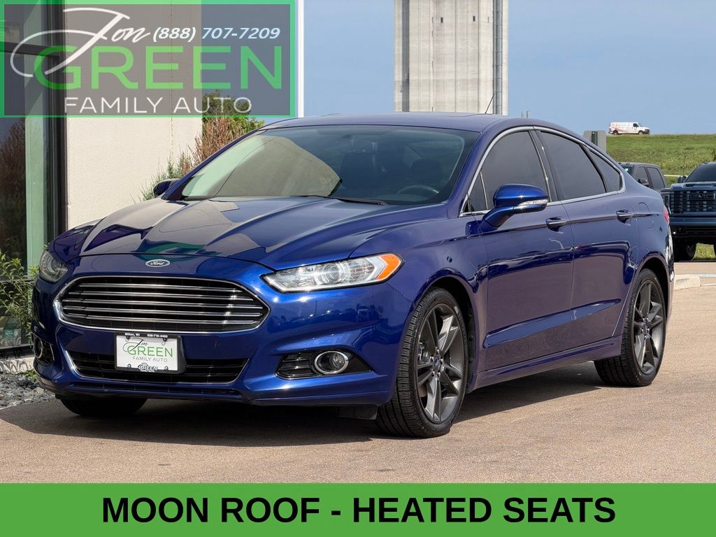 Blue 2016 Ford Fusion Sedan Front-Wheel Drive 6-Speed Automatic