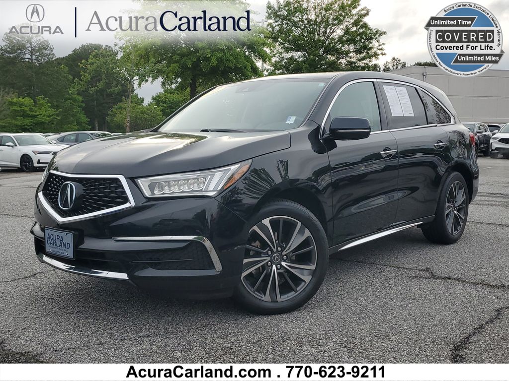 Majestic Black Pearl 2020 Acura MDX SH-AWD with Technology Package SUV / Crossover All-Wheel Drive 9-Speed Automatic