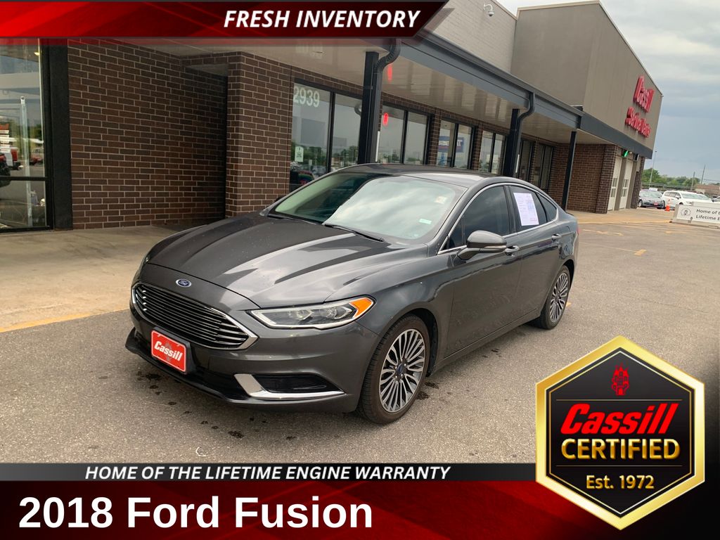 Gray (Magnetic) 2018 Ford Fusion SE Sedan Front-Wheel Drive 6-Speed Automatic