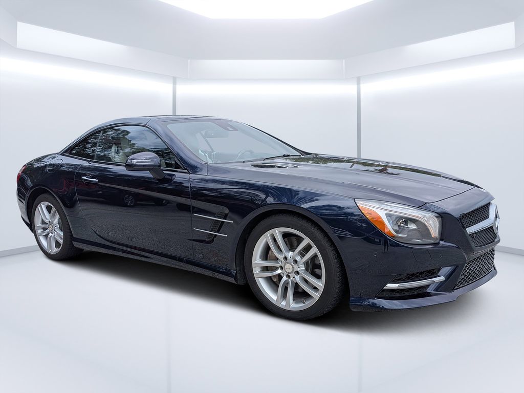 Blue 2013 Mercedes-Benz SL-Class SL 550 Convertible Rear-Wheel Drive 7-Speed Automatic