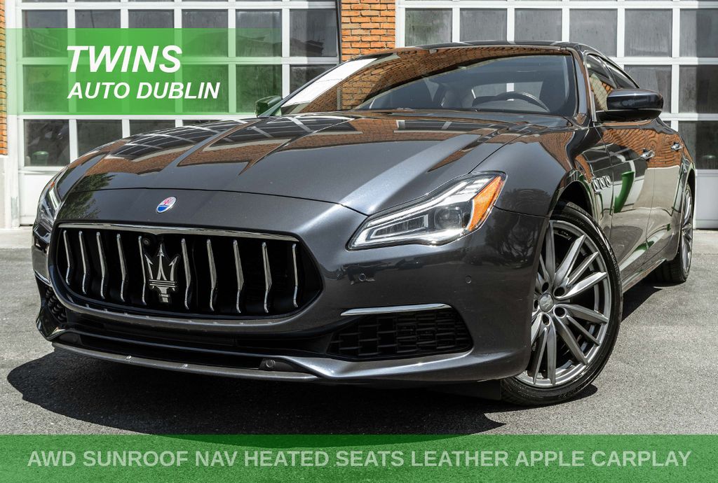 Blue 2020 Maserati Quattroporte Sedan All-Wheel Drive 8-Speed Automatic