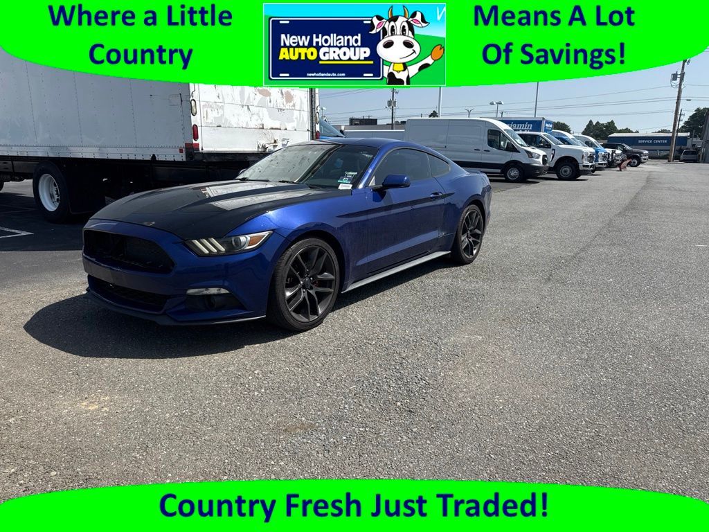 Blue Metallic 2015 Ford Mustang Coupe Rear-Wheel Drive 6-Speed Automatic