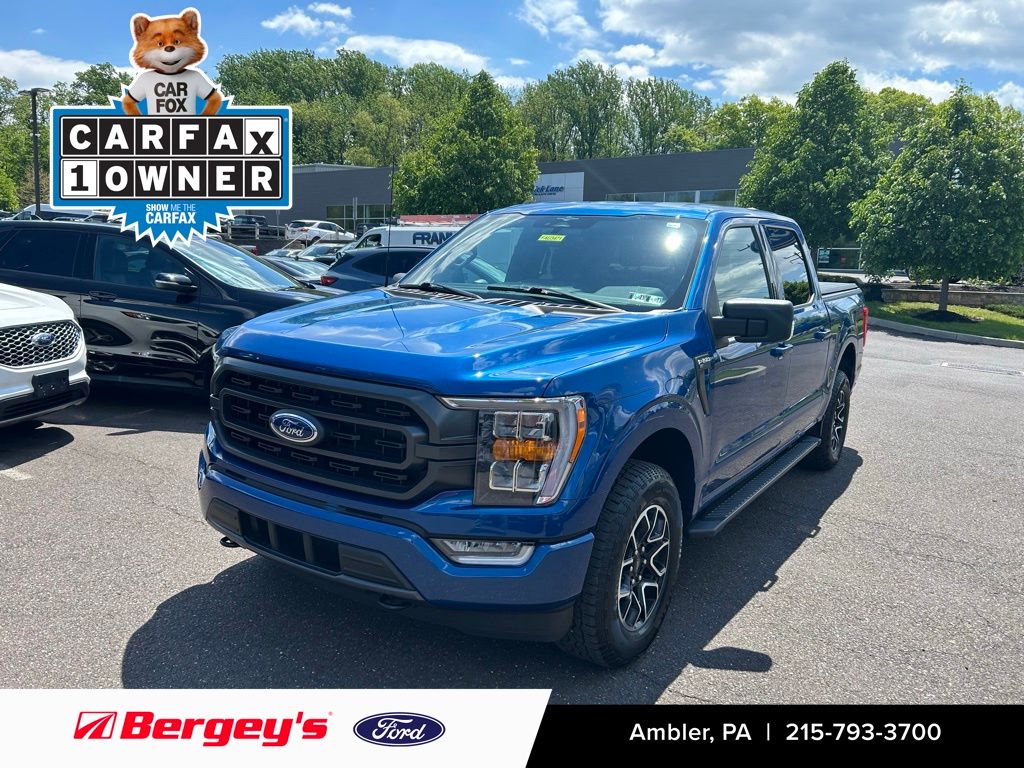 Atlas Blue Metallic 2023 Ford F-150 Pickup Truck Four-Wheel Drive Automatic