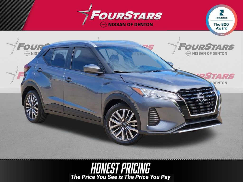 Gray (Gun Metallic) 2024 Nissan Kicks SV FWD SUV / Crossover Front-Wheel Drive Continuously Variable Transmission