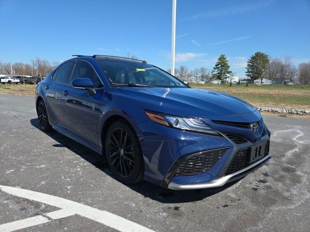 Blue 2024 Toyota Camry XSE V6 FWD Sedan Front-Wheel Drive 8-Speed Automatic