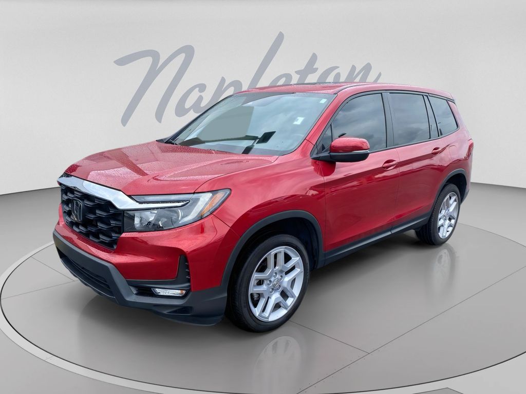 Radiant Red Metallic II 2025 Honda Passport SUV / Crossover All-Wheel Drive 9-Speed Automatic
