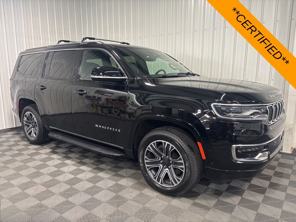 Diamond Black Crystal Pearlcoat 2023 Jeep Wagoneer SUV / Crossover Four-Wheel Drive 8-Speed Automatic