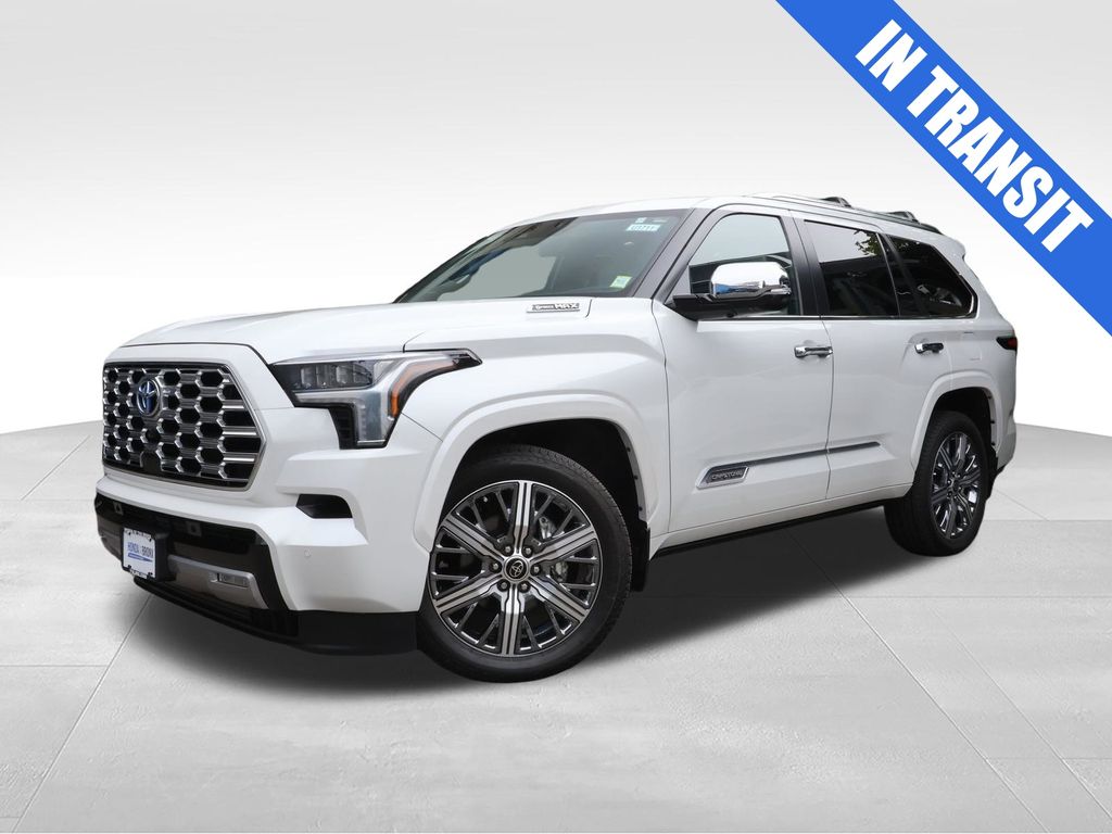 White (Wind Chill Pearl) 2024 Toyota Sequoia Capstone 4WD SUV / Crossover Four-Wheel Drive Automatic