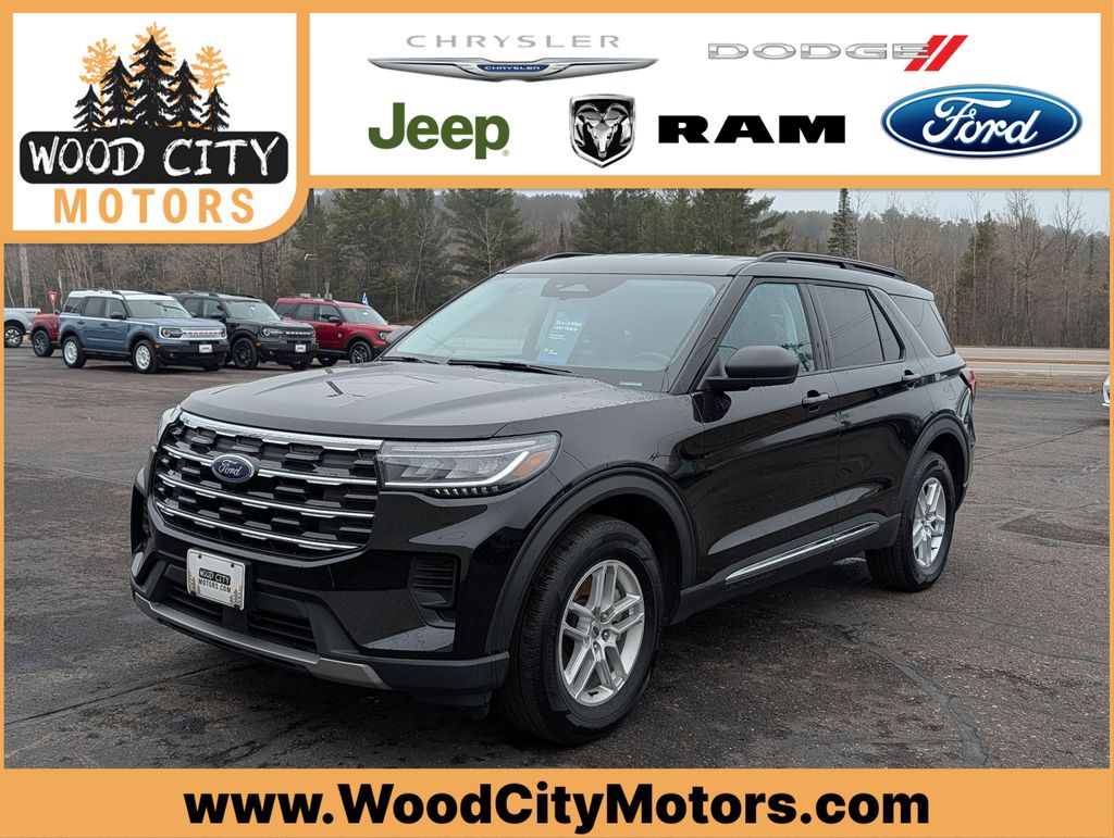 Black Metallic 2025 Ford Explorer Active AWD SUV / Crossover All-Wheel Drive Automatic
