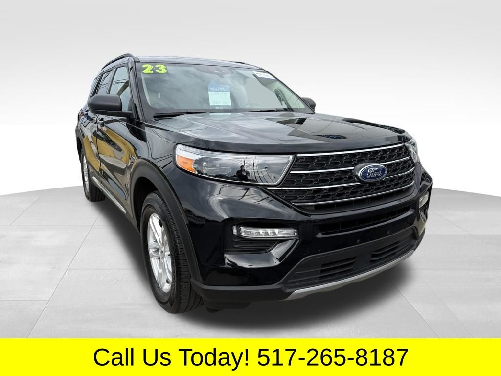 Black Metallic 2023 Ford Explorer SUV / Crossover All-Wheel Drive Automatic