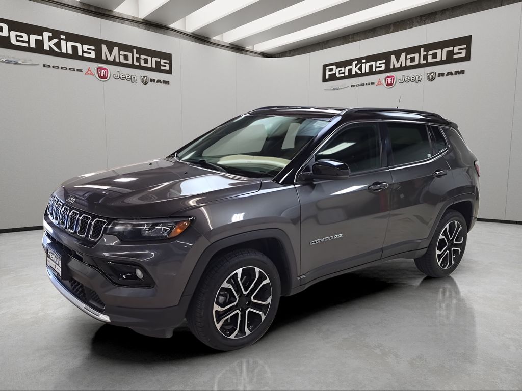 Gray (Granite Crystal Metallic Clearcoat) 2023 Jeep Compass Limited 4WD SUV / Crossover Four-Wheel Drive 8-Speed Automatic