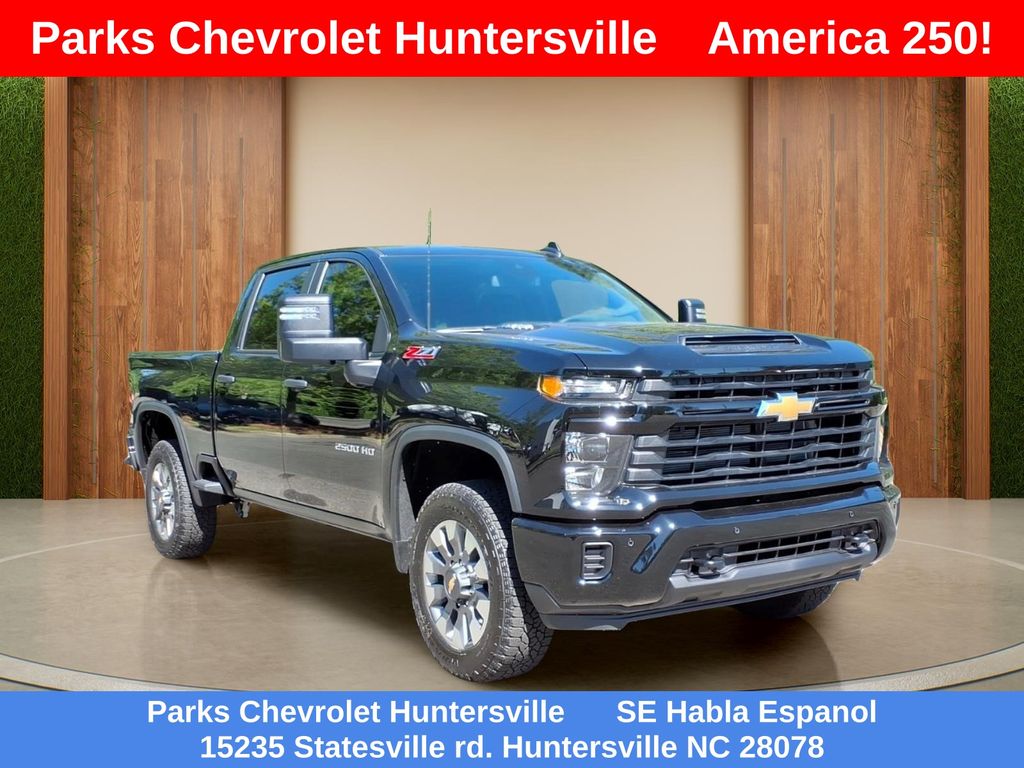 Black 2026 Chevrolet Silverado 2500HD Pickup Truck Four-Wheel Drive 10-Speed Automatic