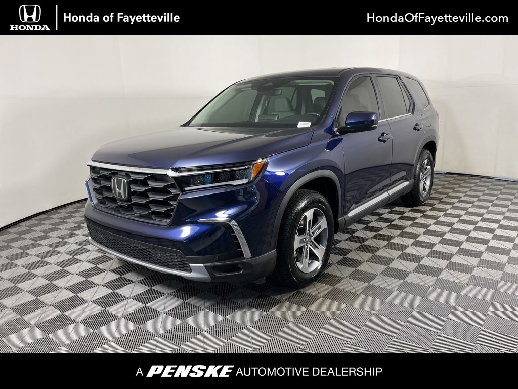 Black (Obsidian Blue Pearl) 2025 Honda Pilot EX-L FWD SUV / Crossover Front-Wheel Drive Automatic