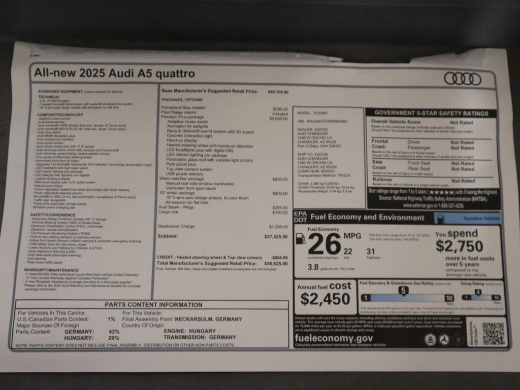 Thumbnail: 2025 Audi A5 - 9