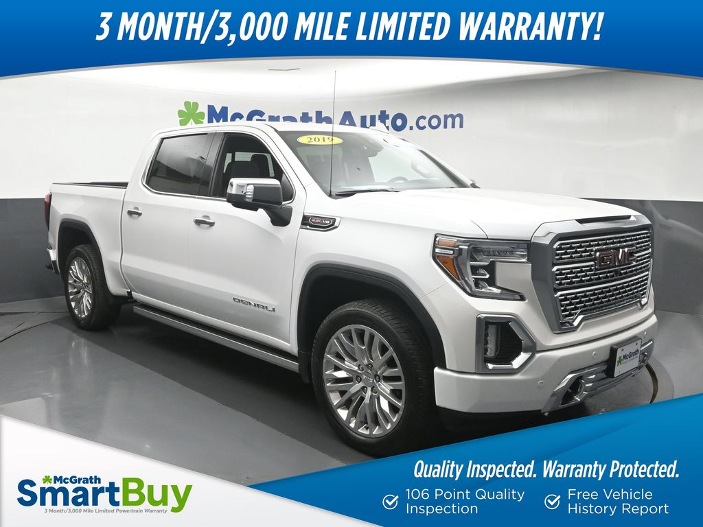 White Frost Tricoat 2019 GMC Sierra 1500 Pickup Truck Four-Wheel Drive Automatic