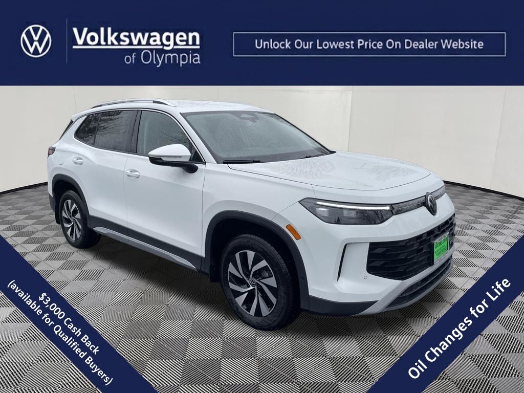 Pure White 2026 Volkswagen Tiguan SUV / Crossover All-Wheel Drive 8-Speed Automatic