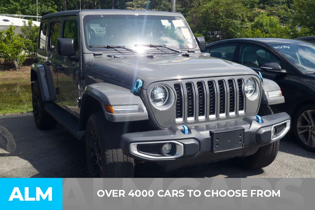 Used 2023 Gray Jeep Sahara 4xe image 2