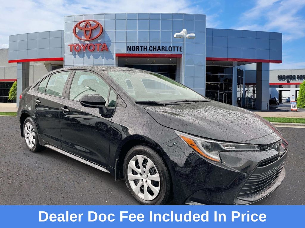 Midnight Black Metallic 2024 Toyota Corolla LE FWD Sedan Front-Wheel Drive Continuously Variable Transmission