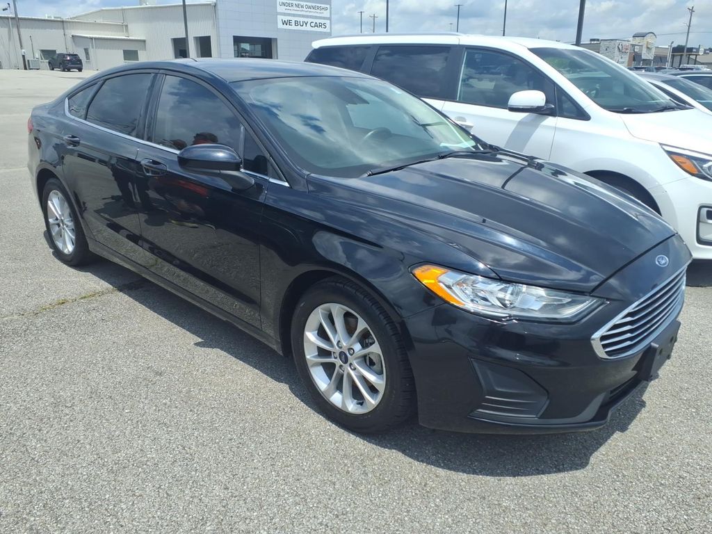 Black 2019 Ford Fusion Sedan Front-Wheel Drive 6-Speed Automatic