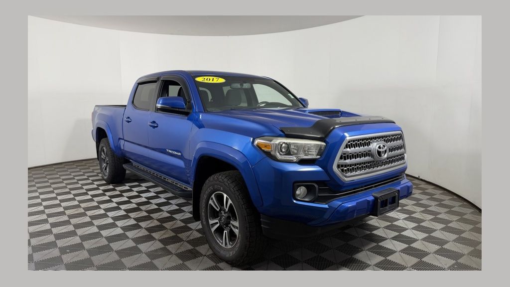Blue 2017 Toyota Tacoma Pickup Truck Four-Wheel Drive 6-Speed Automatic