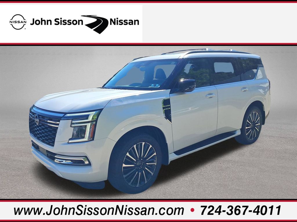 2026 Nissan Armada Platinum Reserve White at John Sisson Motors