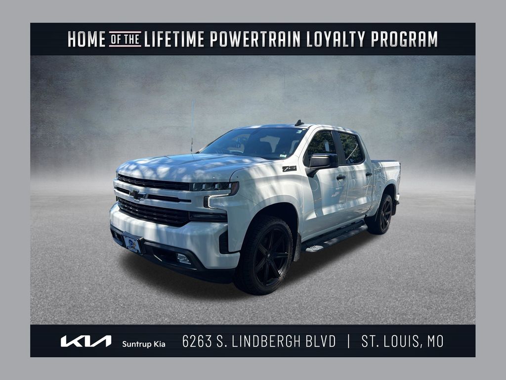 Summit White 2021 Chevrolet Silverado 1500 RST Crew Cab 4WD Pickup Truck Four-Wheel Drive 8-Speed Automatic