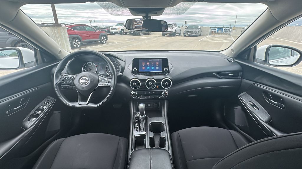 2025 Nissan Sentra S White at Central Houston Nissan