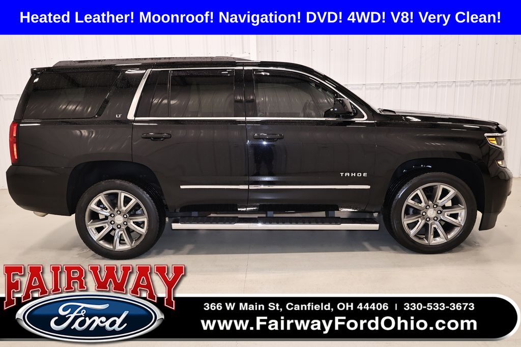 Black 2018 Chevrolet Tahoe LT 4WD SUV / Crossover Four-Wheel Drive 6-Speed Automatic Overdrive