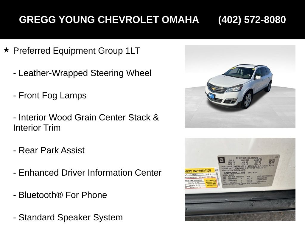 Used 2017 Chevrolet Traverse SUV