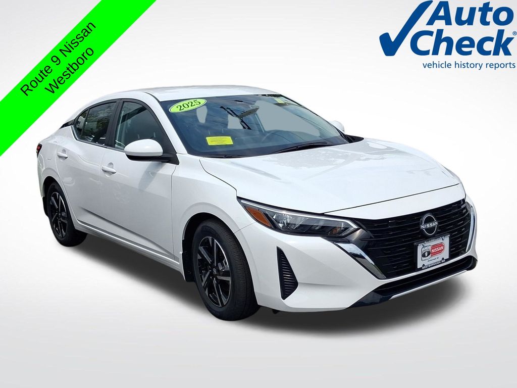 White (Fresh Powder) 2025 Nissan Sentra Sedan Front-Wheel Drive Continuously Variable Transmission