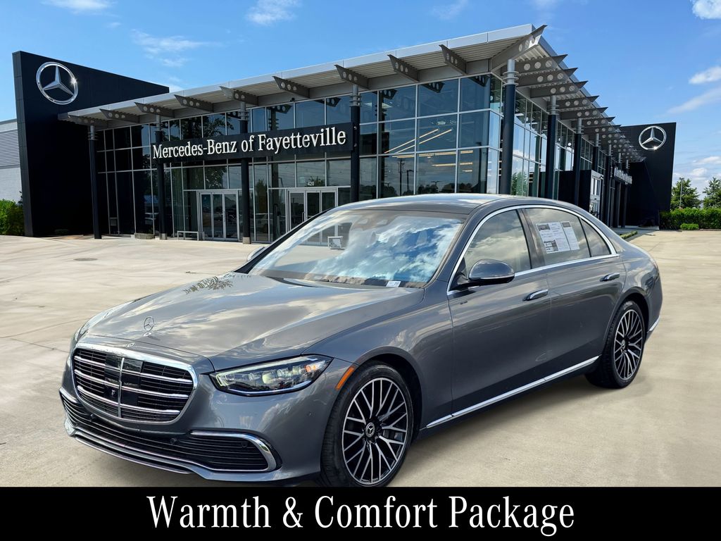 Gray 2023 Mercedes-Benz S-Class S 580 4MATIC AWD Sedan All-Wheel Drive 9-Speed Automatic
