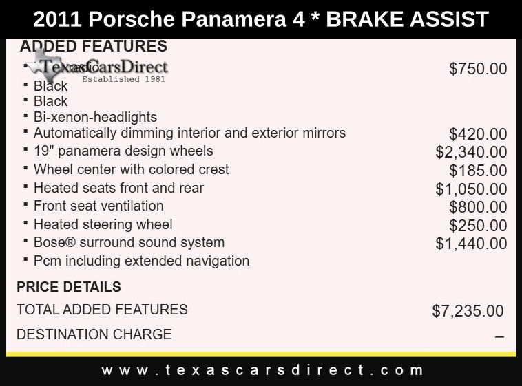 2011 Porsche Panamera 4 9