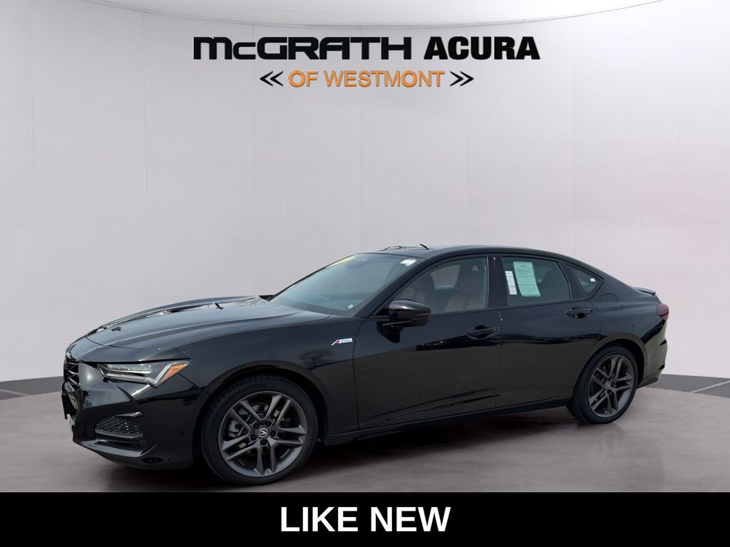 Majestic Black Pearl 2025 Acura TLX SH-AWD with A-Spec Package Sedan All-Wheel Drive Automatic