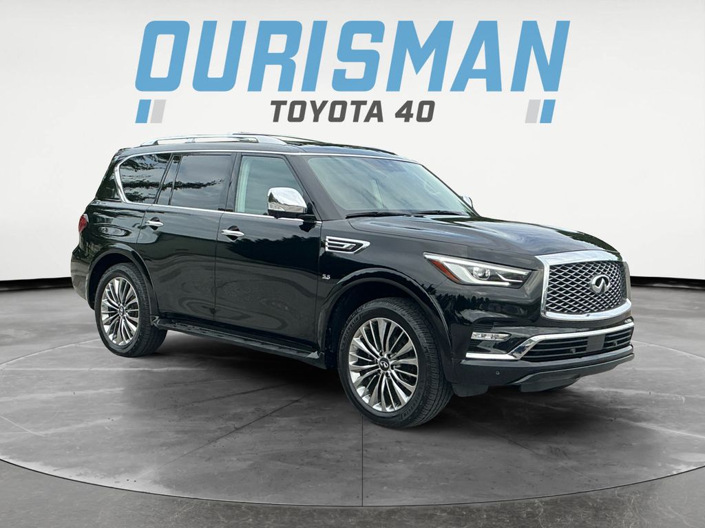 Black Obsidian 2019 INFINITI QX80 Luxe 4WD SUV / Crossover All-Wheel Drive 7-Speed Automatic