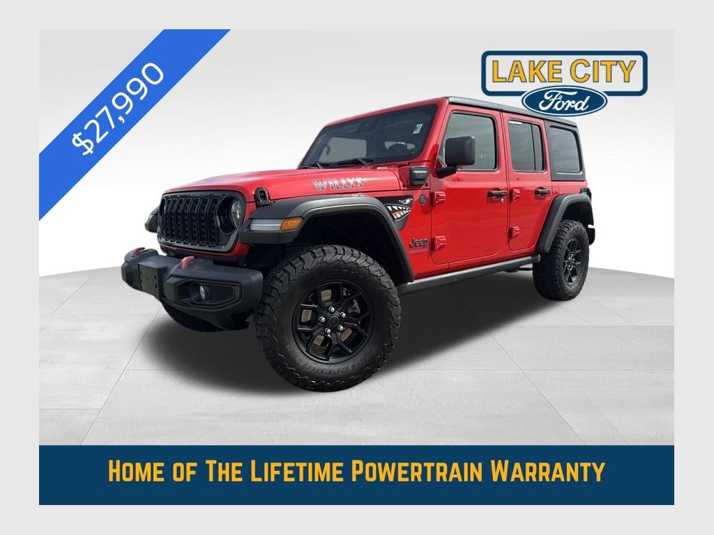 Firecracker Red Clearcoat 2024 Jeep Wrangler 4xe SUV / Crossover Four-Wheel Drive 8-Speed Automatic