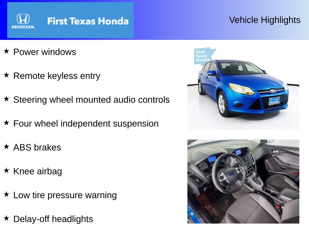 Used Car 2014 Ford Focus  Se For Sale Under $10,000 In Austin, Texas