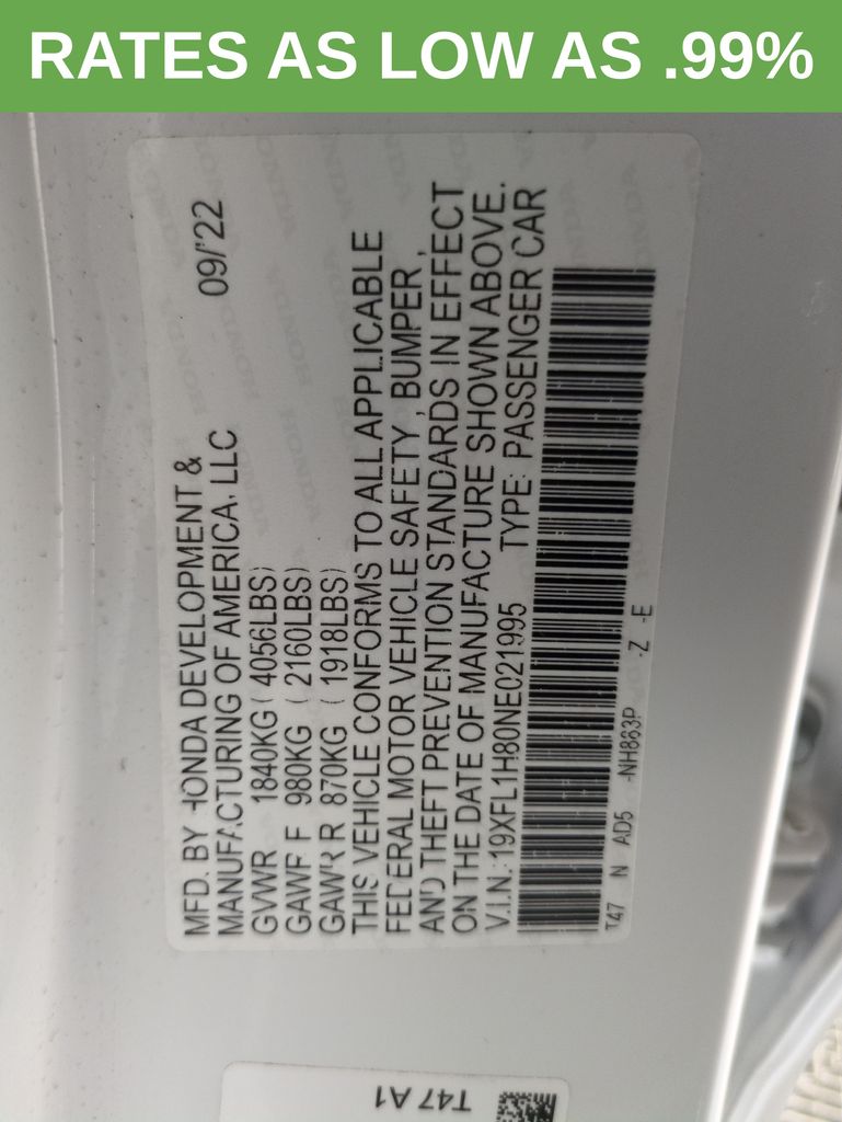 Used 2022 Honda Civic For Sale in Fort Wayne, IN