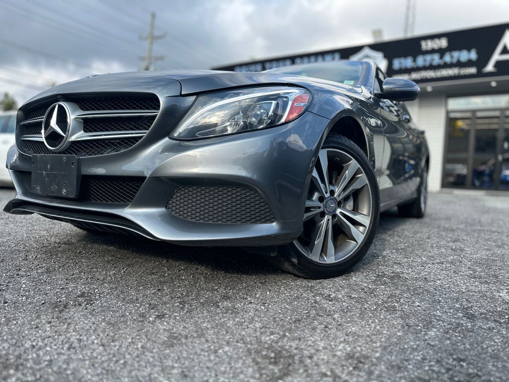 Gray 2017 Mercedes-Benz C-Class Sedan All-Wheel Drive 7-Speed Automatic