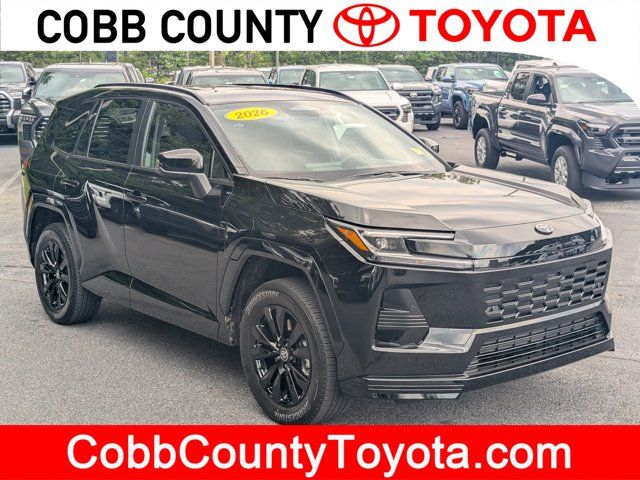 Midnight Black Metallic 2026 Toyota RAV4 Plug-in Hybrid SUV / Crossover Continuously Variable Transmission