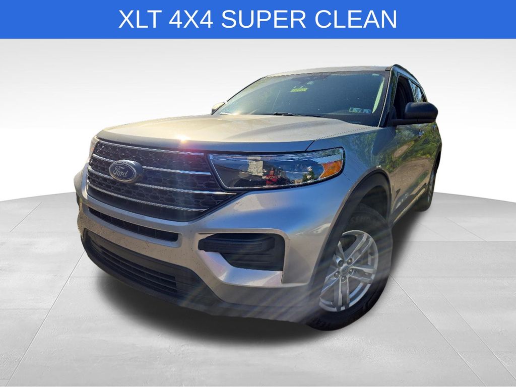 Silver Metallic 2020 Ford Explorer XLT AWD SUV / Crossover All-Wheel Drive Automatic