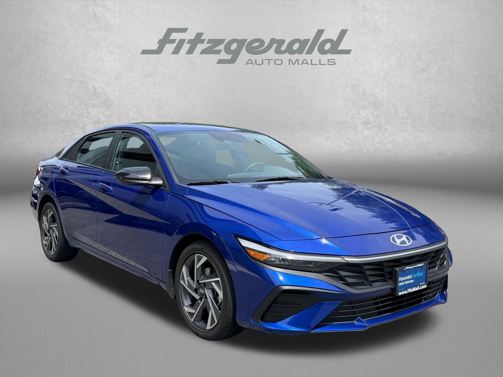 Intense Blue 2025 Hyundai Elantra Sedan Front-Wheel Drive Continuously Variable Transmission