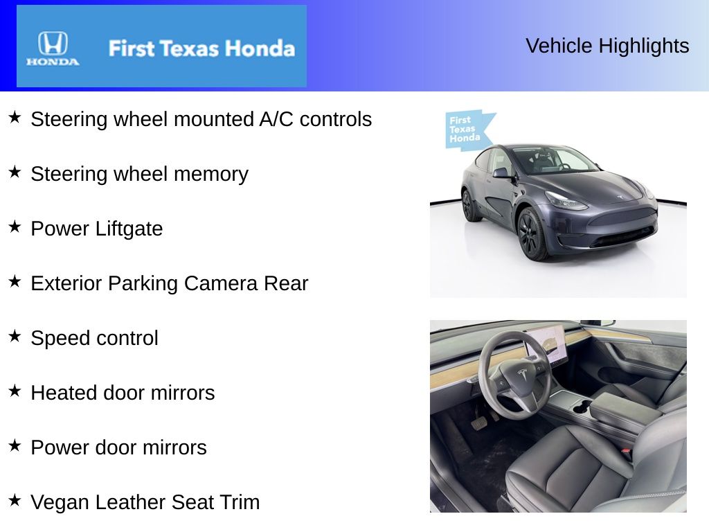 Used Car 2025 Tesla Model Y  Long Range For Sale Under $40,000 In Austin, Texas