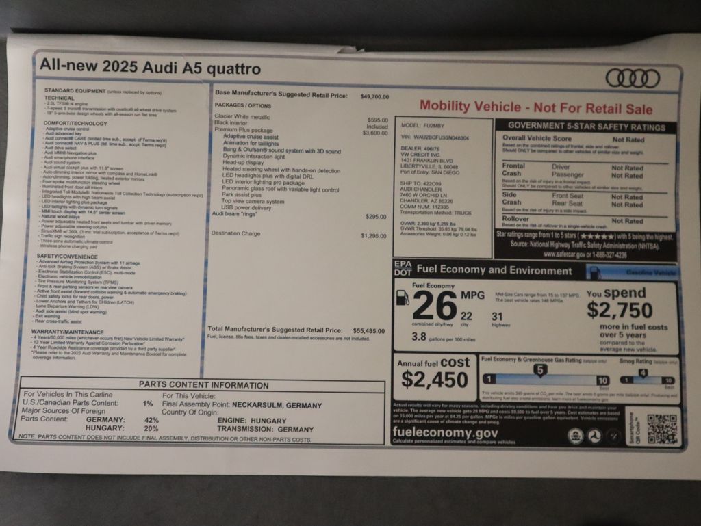 Thumbnail: 2025 Audi A5 - 10