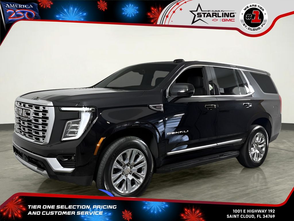 Onyx Black 2025 GMC Yukon SUV / Crossover Four-Wheel Drive