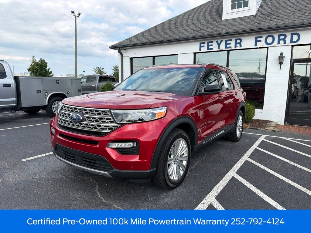 Rapid Red Metallic Tinted Clearcoat 2023 Ford Explorer SUV / Crossover All-Wheel Drive Automatic