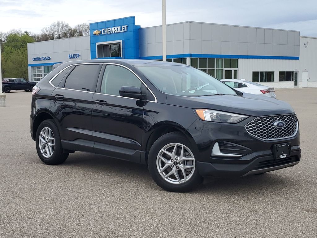 Black Metallic 2024 Ford Edge SEL AWD SUV / Crossover All-Wheel Drive 8-Speed Automatic