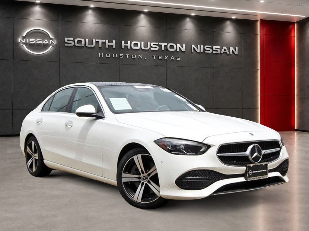 Polar White 2025 Mercedes-Benz C-Class Sedan All-Wheel Drive 9-Speed Automatic