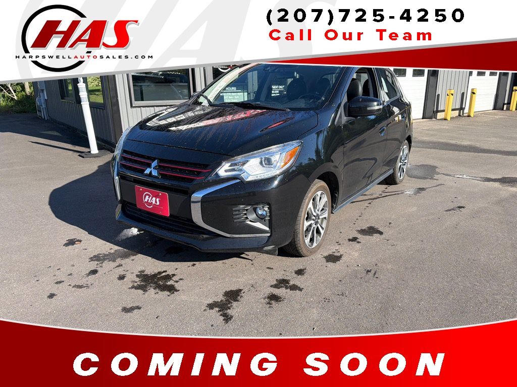 Black 2022 Mitsubishi Mirage Hatchback Front-Wheel Drive Continuously Variable Transmission