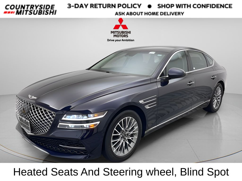 Capri Blue 2023 Genesis G80 2.5T RWD Sedan Rear-Wheel Drive 8-Speed Automatic